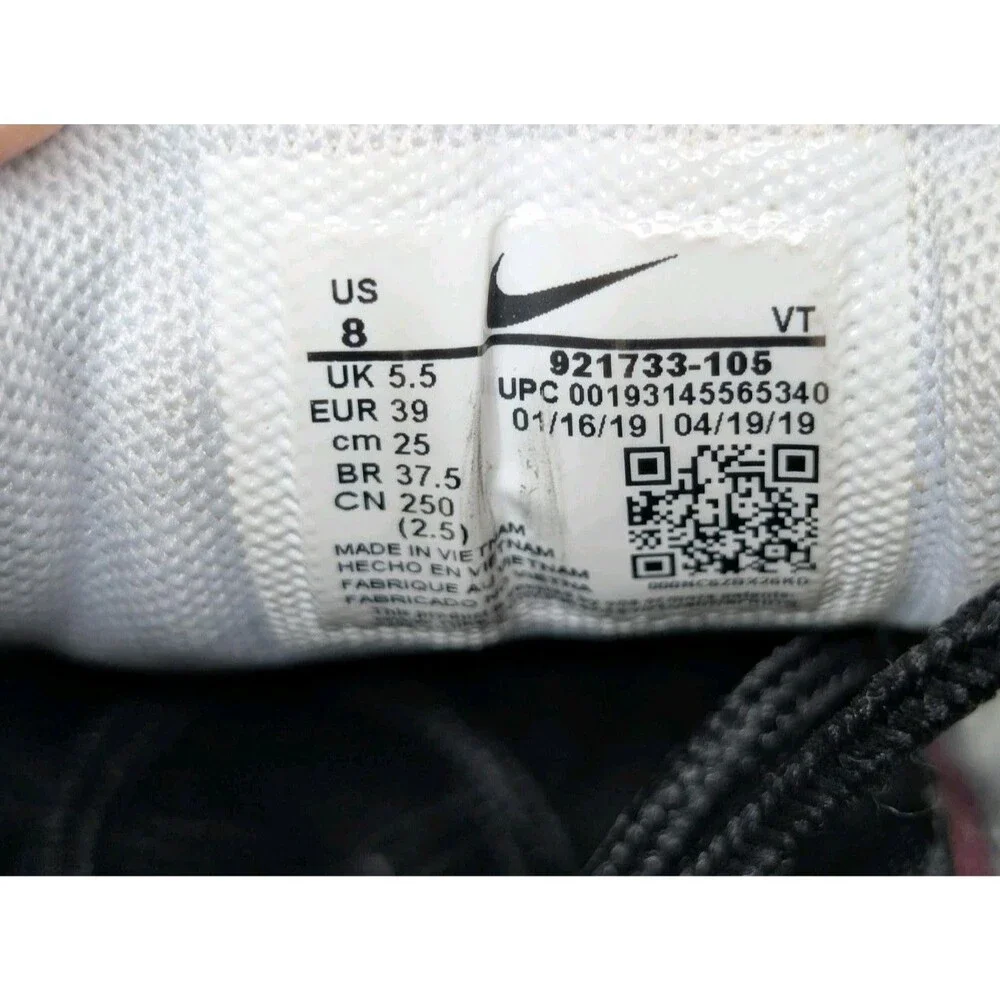 EUC Nike Air Max 97 Running Shoes Athletic Casual Gym Sz 8 White-Black-Volt